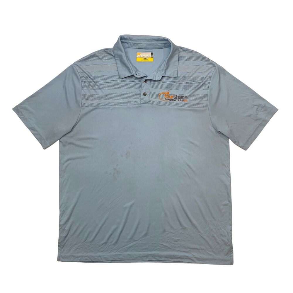 Nicklaus Polo Shirt Mens XXL 2XL EcoChoice Moisture Wick Performance Golf *READ